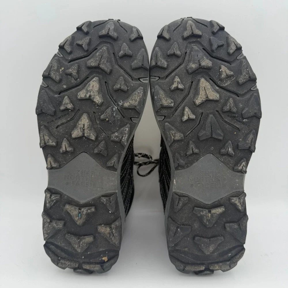Youth Boys Kids The North Face Fastpack Hiker Mid Waterproof Black Boots Size 7